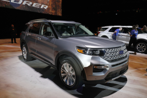 The new 2020 Ford Explorer SUV is revealed at Ford Field in Detroit, Mich., on Jan. 9, 2019. (Bill Pugliano/Getty Images)