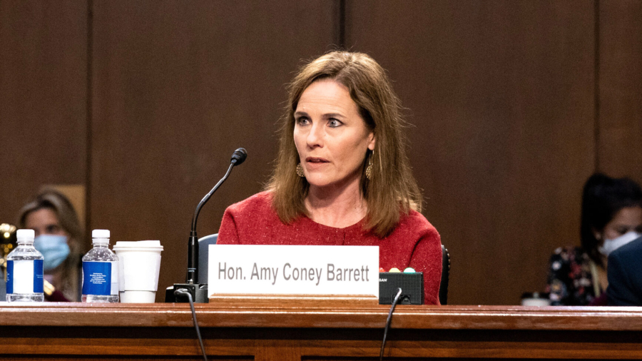 Supreme Court Nominee Barrett Refuses to Prejudge Issues Amid Grilling by Senators