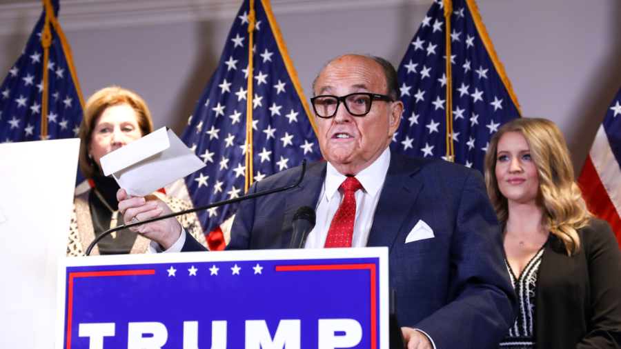 Giuliani Alleges ‘National Conspiracy’ by Democrat-Controlled Cities to Steal Election