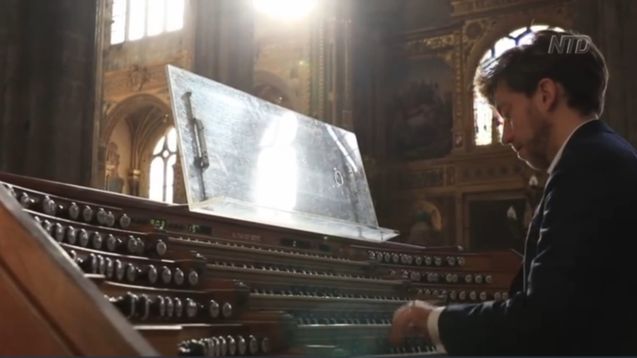 A French Church Organist at Play