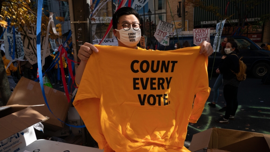 Philadelphia Residents Call for Counting All Votes, or Counting All Legal Votes