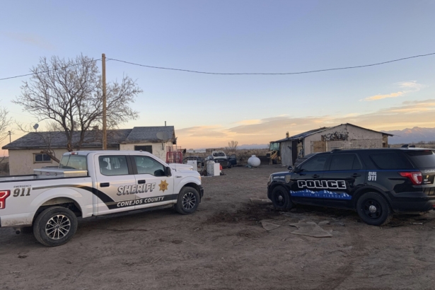 This undated photo provided by the Colorado Bureau of Investigation shows one of two properties where skeletal remains were found, about 20 miles (32 kilometers) south-southeast of Alamosa, Colo., on Nov. 18, 2020 (Colorado Bureau of Investigation via AP)