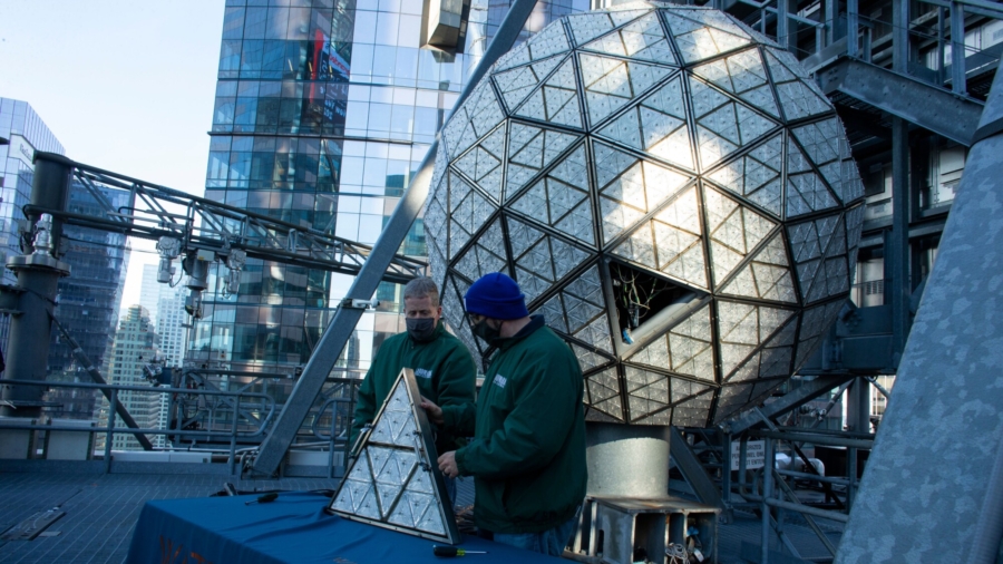 Times Square Ball Prepares for New Year