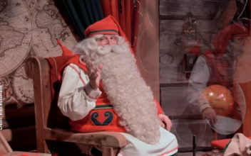 Santa Claus Prepares for Gift-Giving Trip
