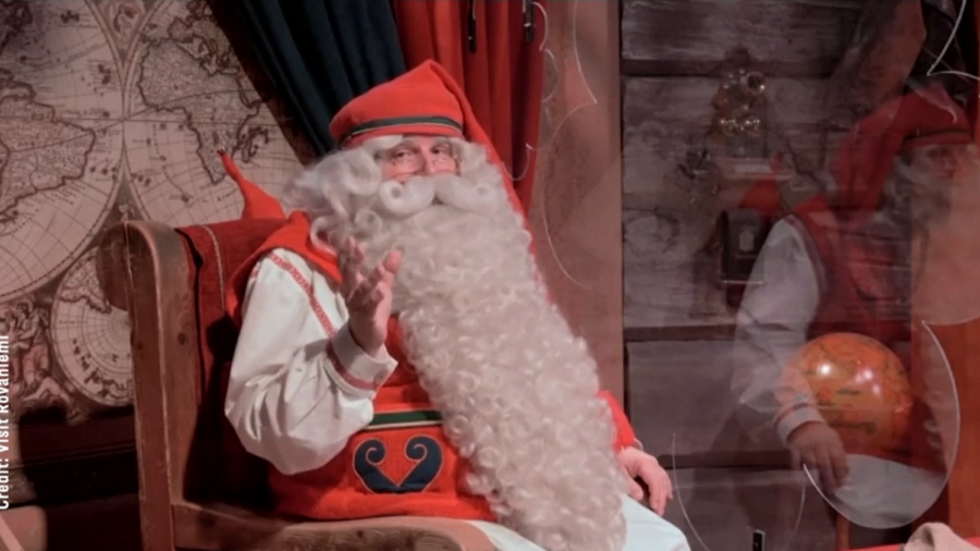 Santa Claus Prepares for Gift-Giving Trip