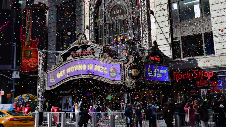 Confetti Whips Through Times Square