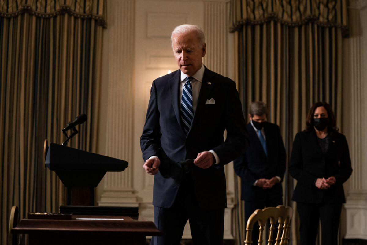 President Biden Delivers Remarks And Signs Executive Actions On Climate Change And Creating Jobs