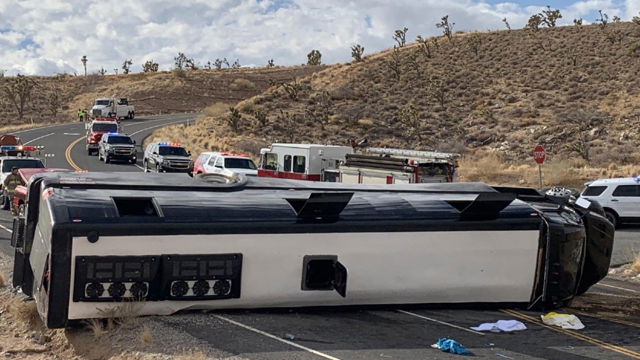 Bus Heading to Grand Canyon Rolls Over; One Dead, 2 Critical