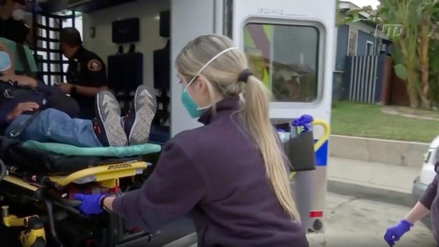Los Angeles Becomes Virus Epicenter, EMT Crews Overwhelmed