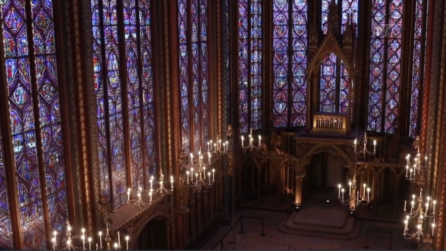 'Cathedral of Glass' Sainte-Chapelle in France