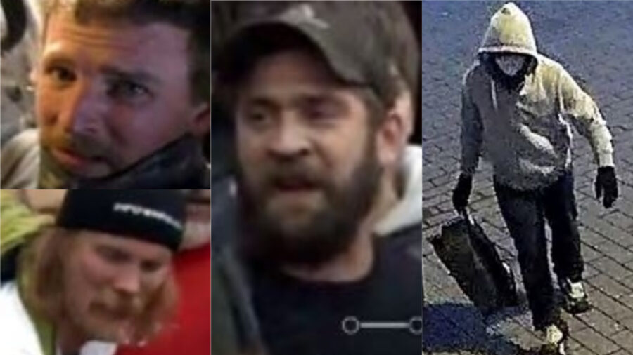 FBI Releases Photos of Suspects in Beating of Officer, Planting of Pipe Bombs on Jan. 6
