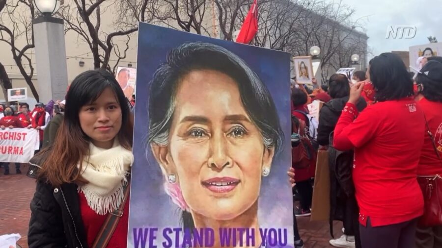 Bay Area Burmese Protest Military Coup