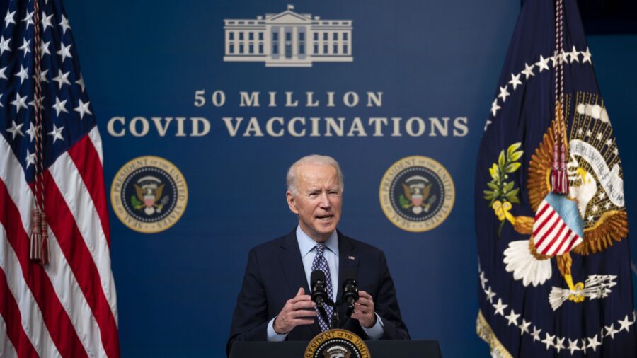 Biden: Halfway to Meeting Vaccination Promise