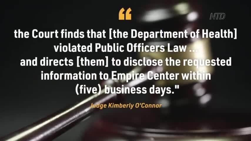 NY Court Orders Gov. to Release Virus Data