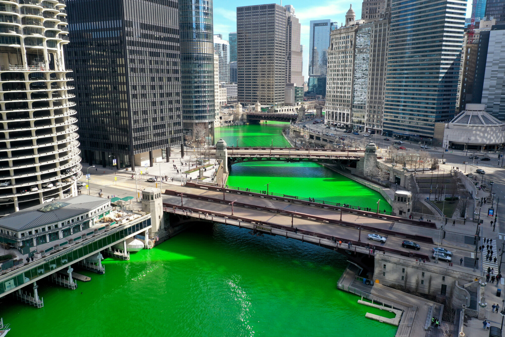 Chicago River Turns Green for St. Patrick’s Day