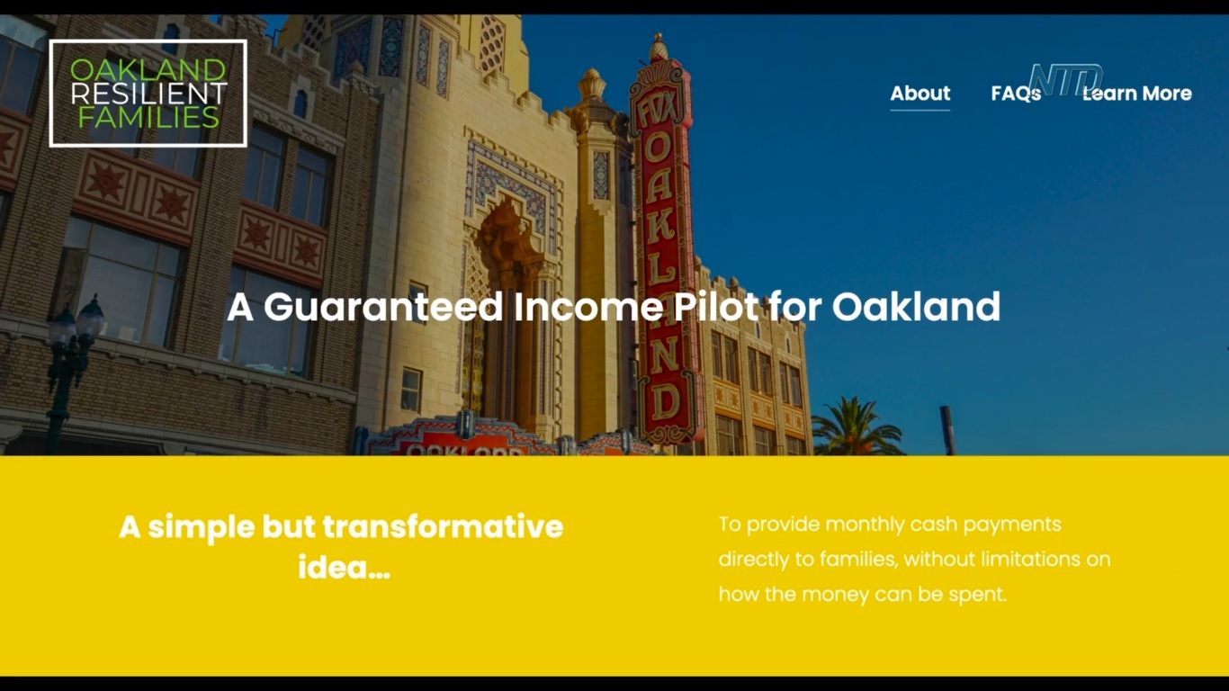 Oakland Pilots Universal Basic Income