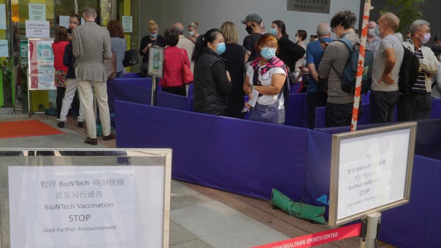 Hong Kong Halts Use of Pfizer Vaccine, Cites Defective Lids