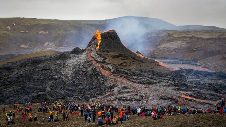 Icelandic Volcano Erupts Near the Capital