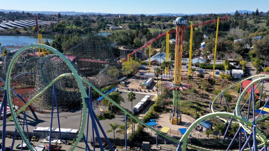 California Six Flags Rides to Reopen on April 1