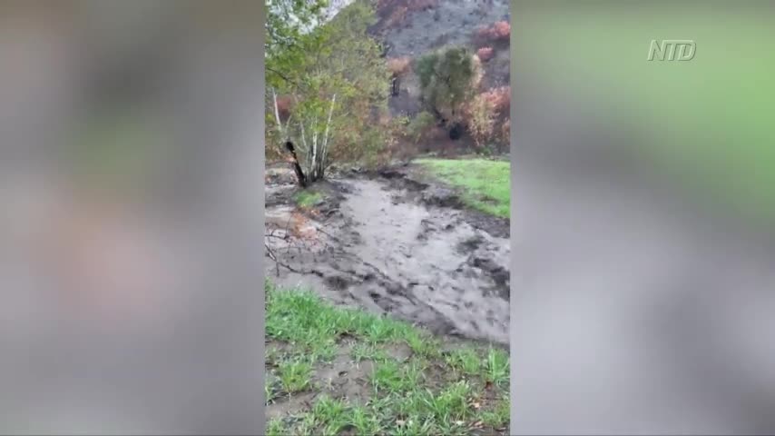 California Winter Storm Triggers Massive Mudslide