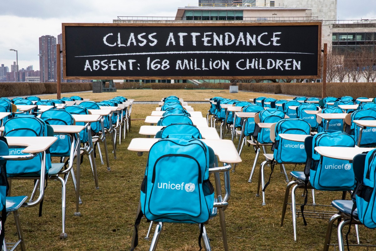 UN Exhibit Brings Awareness to School Closures Worldwide