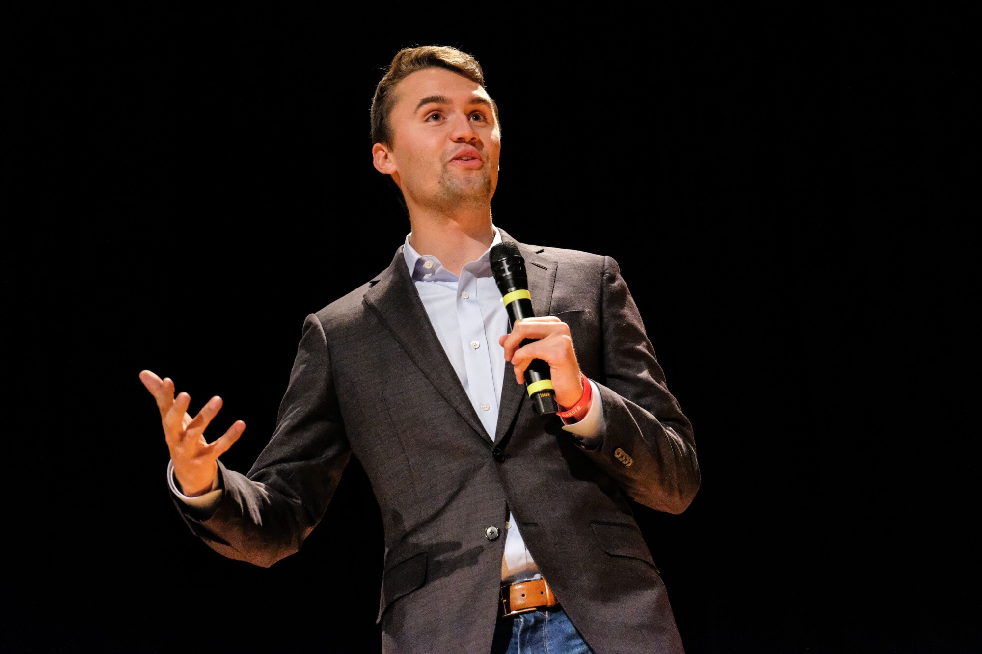 Conservative Activist Charlie Kirk Speaks at UC Davis as Protesters Try to Shut Down Event