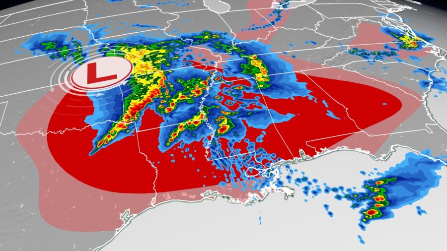 Severe Storms Threaten the South With Tornadoes and Hurricane-Force Winds Friday Night