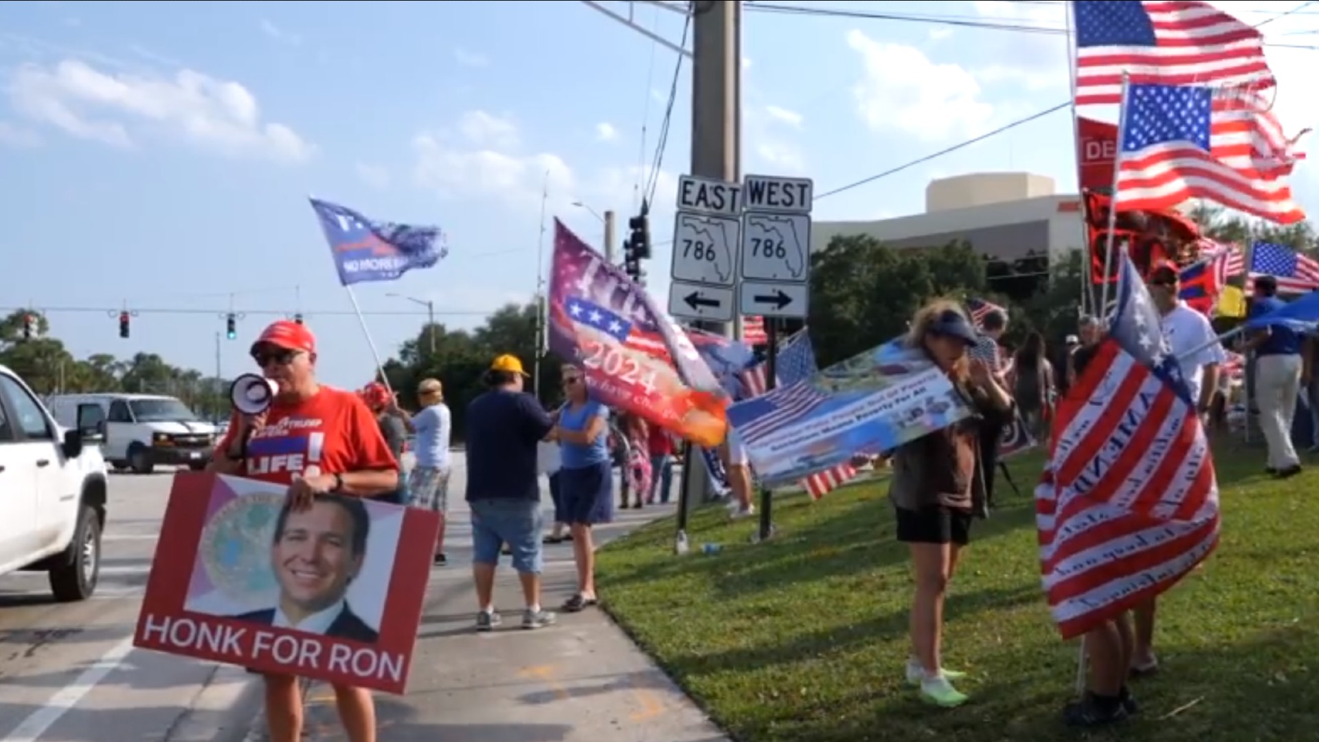 Supporters Rally for Re-election of Florida Governor Ron Desantis