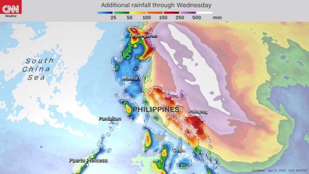 Surigae continues to strengthen, becoming the first super typhoon of the season. (CNN Weather)