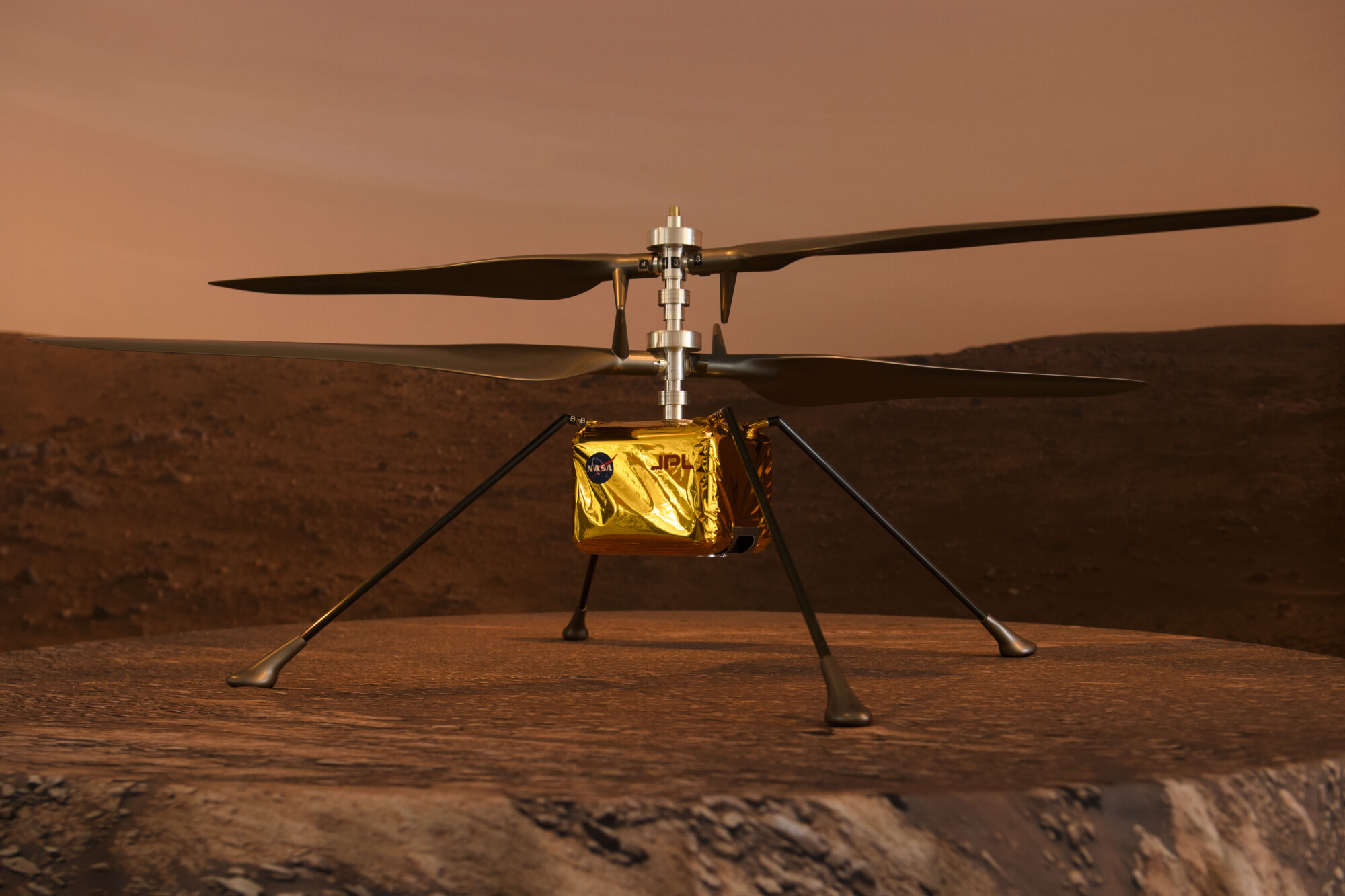 NASA’s Ingenuity Helicopter Survives First Freezing Night On Mars | NTD