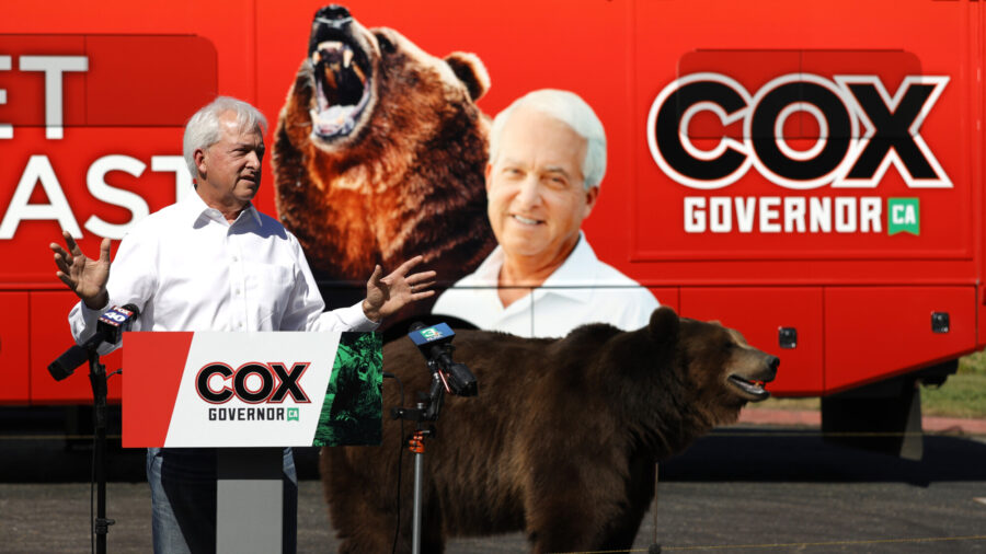 Bear Stunt Steals California Recall Candidate's Show