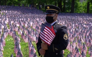 Massachusetts Memorial Day Flag Garden
