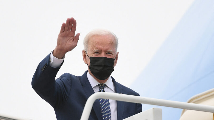 Biden Wears Mask Outdoors, Against CDC Guidance, as ‘Extra Precaution’: White House Aide
