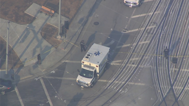 Police respond to a shooting in San Jose, Calif., on May 26, 2021. (Courtesy of KGO)