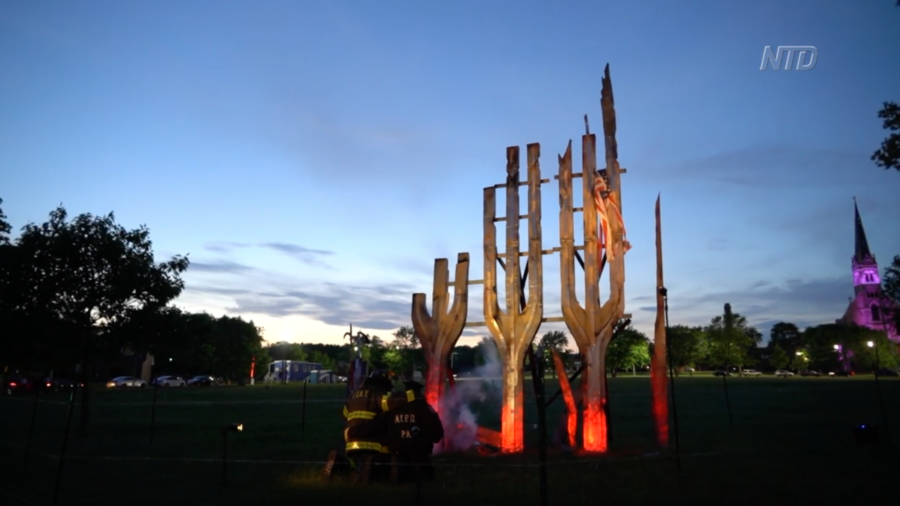 NYC Artist Unveils 9/11 Art Installation