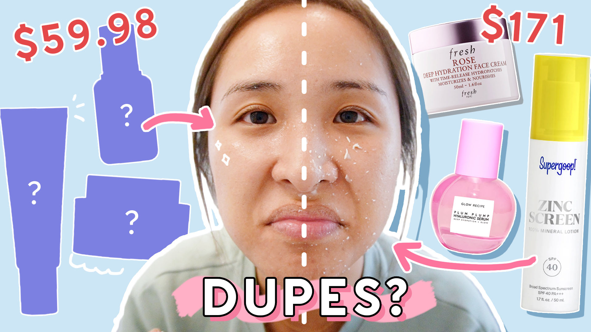 We Found Affordable Dupes for Fresh, Glow Recipe, Supergoop & More!