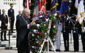 Biden Attends Memorial Day Ceremony, Pays Tribute to Fallen Service Members
