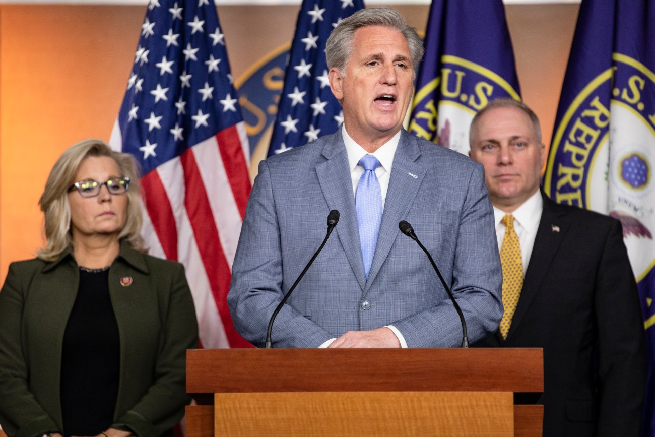 McCarthy Says He Supports Stefanik Over Cheney House Republican Conference Chair