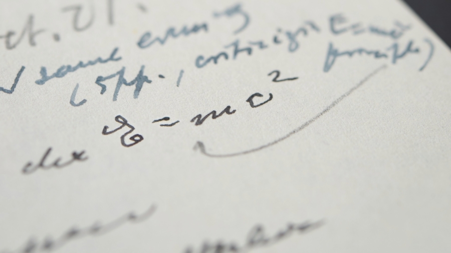 Handwritten Example of Famous Einstein Equation Gets $1.2 Million