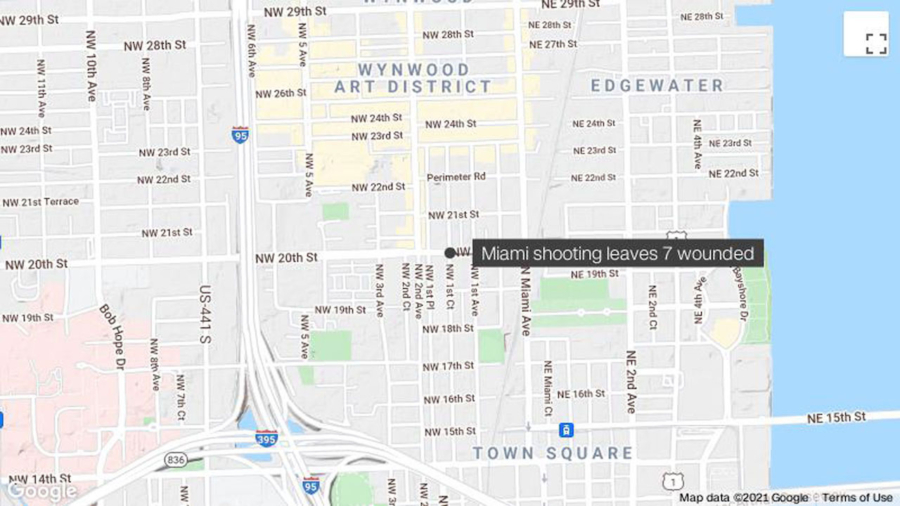 One Dead and Six Wounded in Miami Shooting