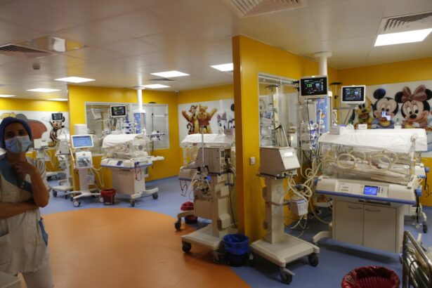 A general view of the premature infant ward where are the nine babies at the maternity ward of the private clinic of Ain Borja in Casablanca, Morocco, on May 5, 2021. (Abdeljalil Bounhar/AP Photo)