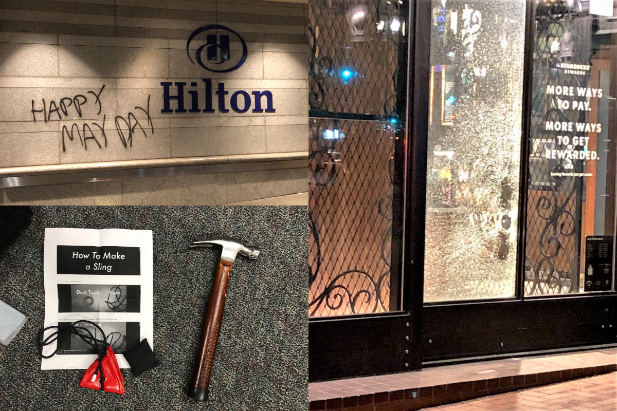 May Day Rioters Carry Out Violent Acts in Portland, Seattle