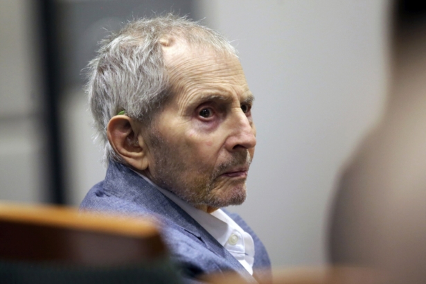 Real estate heir Robert Durst looks over during his murder trial in Los Angeles, Calif., on March 10, 2020. (Alex Gallardo/ AP Photo)
