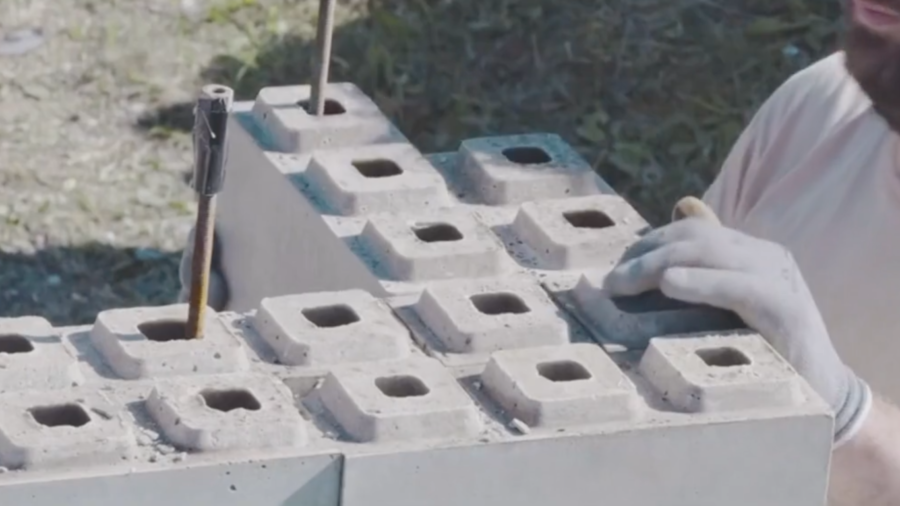 Houses Constructed with Movable Building Blocks