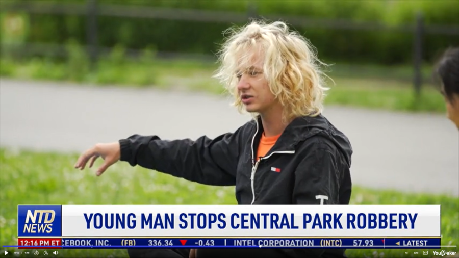 Young Man Stops Central Park Robbery