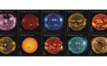New Stamps Celebrate a Decade of Watching the Sun From Space