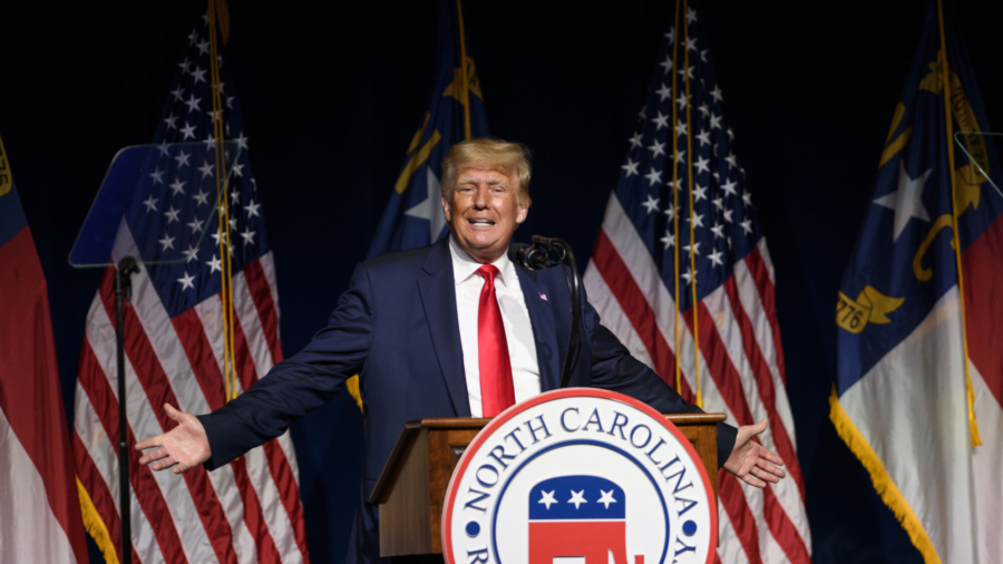 Trump Denounces Critical Race Theory, CCP at NC Convention