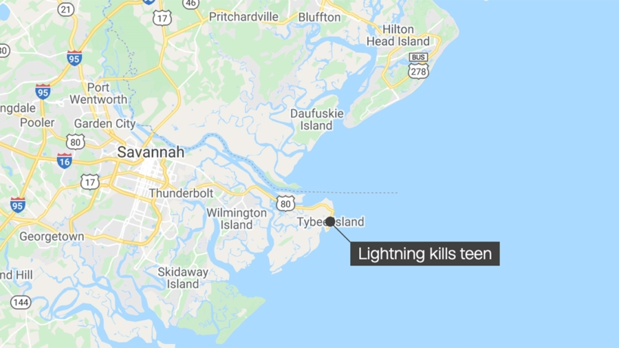 Tybee Island Lightning Strike Kills 15-Year-Old Swimmer