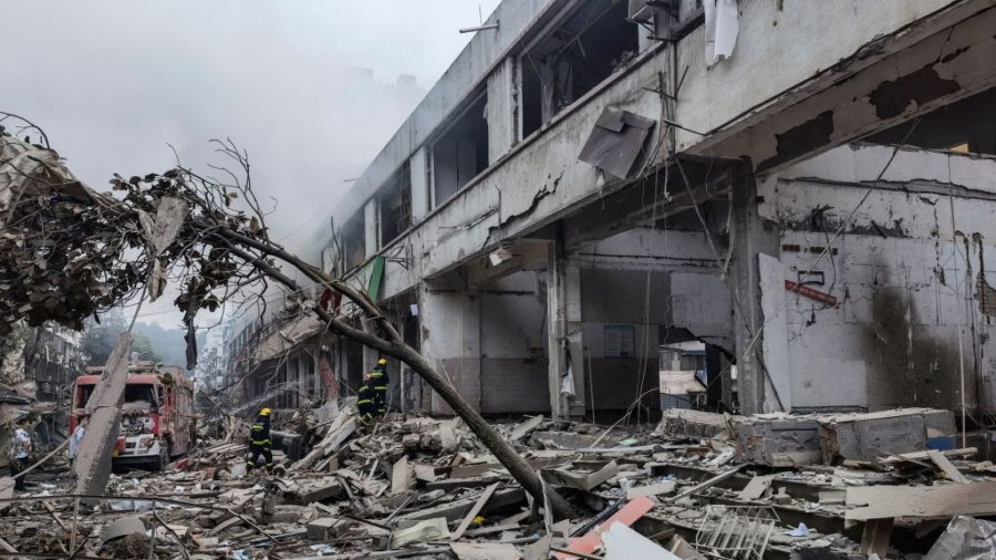 At Least 25 Killed in Huge Explosion in China