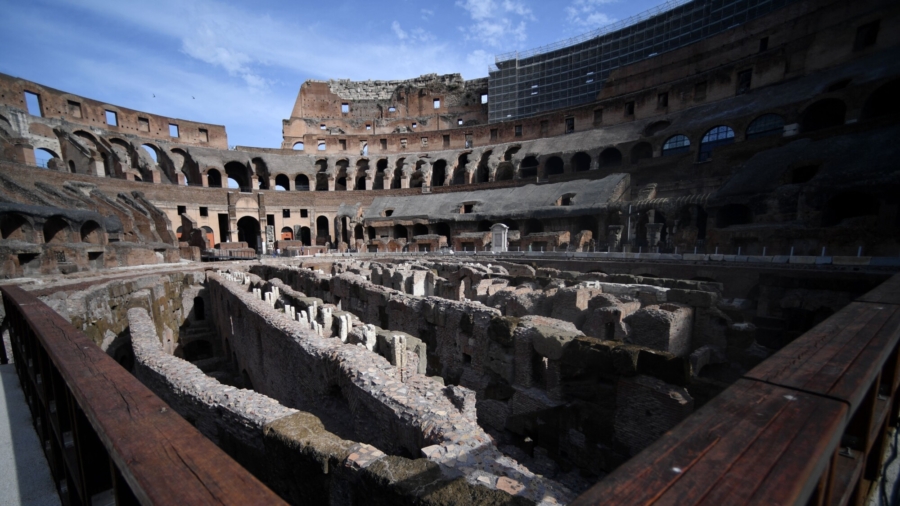 Rome's Colosseum Opens Underground Labyrinth